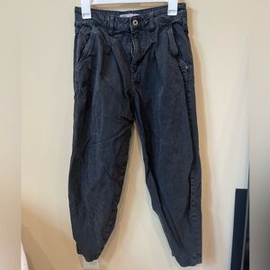 Zara Black Chinos Relaxed Fit Tapered Leg